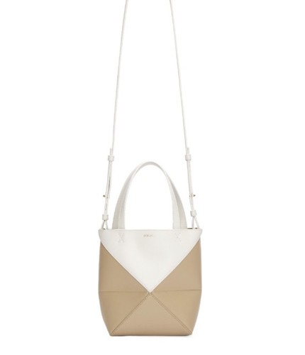 Loewe puzzle tote small tan - loewe,